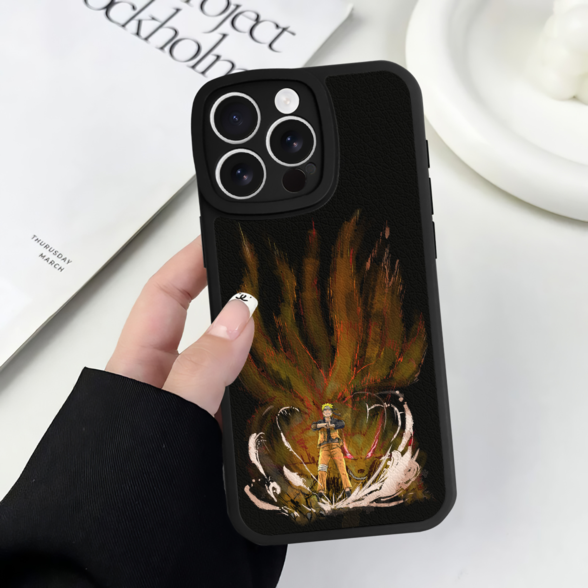 （画像用） NARUTO -ナルト- うずまき ナルト Uzumaki Naruto 【iPhone 16シリーズ対応】シリコンスマホケース（レザー調） 材質：シリコン